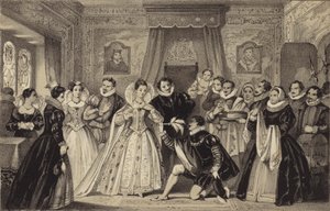 Nytårsgaver til dronning Elizabeth af James Stephanoff