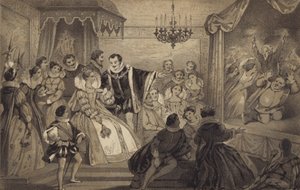 Spil før dronning Elizabeth af James Stephanoff