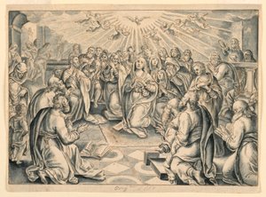 Scene fra Apostlenes Gerninger efter Stradanus af after Jan van der Straet, called Stradanus