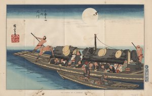 To både, 1885 af after Japanese School