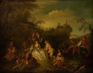 Fiskernes Gave af after Jean Baptiste Joseph Pater