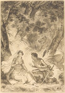 Bruden af ​​kongen af ​​Garbe: Ridderen af after Jean Honoré Fragonard