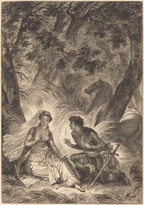 Bruden af ​​kongen af ​​Garbe: Ridderen af after Jean Honoré Fragonard