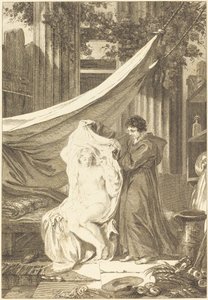 Eremitten (Djævelen i helvede) af after Jean Honoré Fragonard