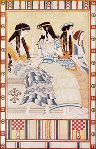 Ladies of the Minoan Court, illustration fra 