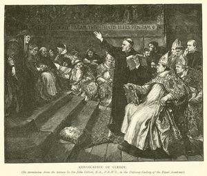 Indkaldelse af præster af after John Gilbert