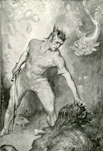 Beowulf klipper hovedet af Grendel