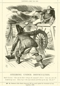 Styring under vanskeligheder af after John Tenniel