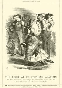 Kampen på St Stephens Academy af after John Tenniel