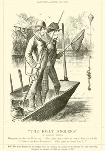 The Jolly Anglers, A Holiday Idyll af after John Tenniel