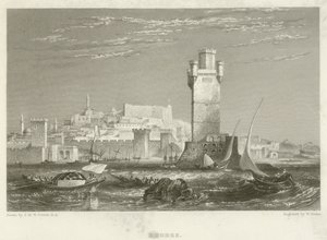 Rhodos af after Joseph Mallord William Turner