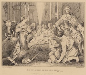 Tilbedelsen af hyrderne, Lukas af after Joshua Reynolds