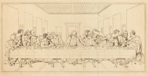 Den sidste nadver af after Leonardo da Vinci