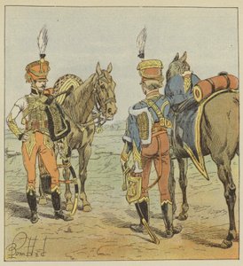 Aide-de-camp, fra generalmajoren, fra marskalen af after Louis Charles Bombled