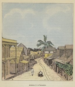 Avenue nr. 1 til Tamatave af after Louis Charles Bombled
