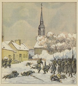 Kamp af 62. og 37. march i landsbyen Change af after Louis Charles Bombled