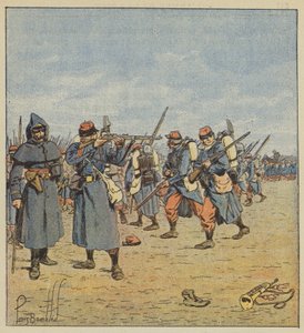 Tilbagetrækningskamp af after Louis Charles Bombled