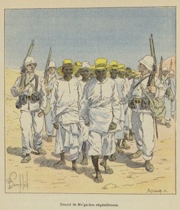 Konvoj af Malagasy påkrævet af after Louis Charles Bombled