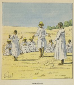 Madagascansk dans af after Louis Charles Bombled