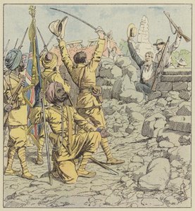 Udfrielse af legationer, indrejse af sikher af after Louis Charles Bombled