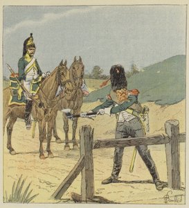 Drage og drage sapper af after Louis Charles Bombled