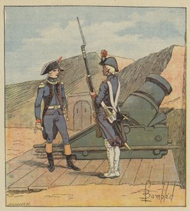 I 1787 sluttede Napoleon sig til La Fere-regimentet