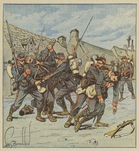 Episode de lenlevement af Faverolles af after Louis Charles Bombled