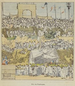 Fete du Fandroana af after Louis Charles Bombled