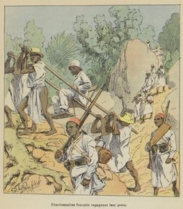 Franske embedsmænd vender tilbage til deres stillinger af after Louis Charles Bombled