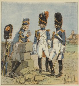 Den kejserlige garde, grenadier, lille uniform, stor uniform, feltdragt