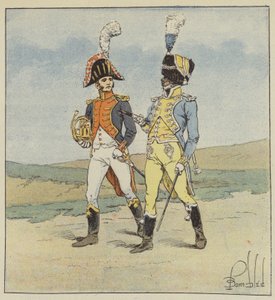 Kejserlig Garde, Musikere af 1. og 2. Grenaderregimenter af after Louis Charles Bombled