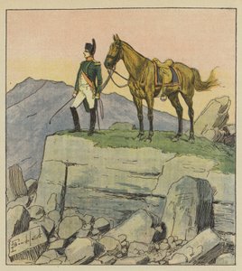 Kejseren midt i ruinerne af after Louis Charles Bombled