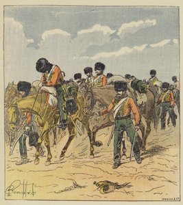 Larmee kæmpede sig igennem dette rum af after Louis Charles Bombled