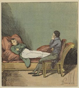 Las Cases til at sove Napoleon af after Louis Charles Bombled