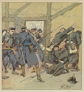 Angrebet på Villejouan af kommandør Fouilhade af after Louis Charles Bombled