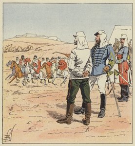 Kaptajn Kouropatkine i Algeriet af after Louis Charles Bombled