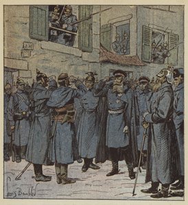 Kaptajn Pendezec og general Treskow af after Louis Charles Bombled