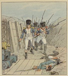 Kaptajn de Chambure, lederen af ​​dette berømte selskab osv. af after Louis Charles Bombled