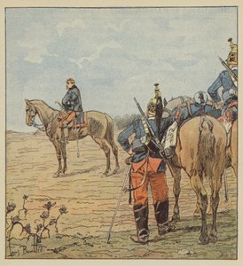 General Barry på tærsklen til Coulmiers af after Louis Charles Bombled
