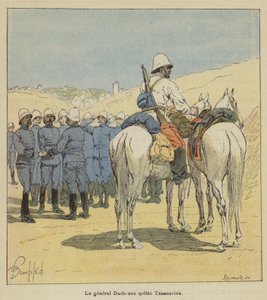 General Duchesne forlader Tananarive af after Louis Charles Bombled