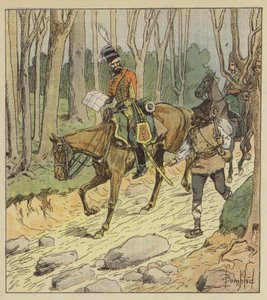 General Stengel var en fremragende husarofficer af after Louis Charles Bombled