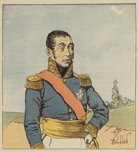 Marskal Grouchy af after Louis Charles Bombled