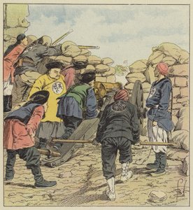 Kineserne bomber legationerne af after Louis Charles Bombled