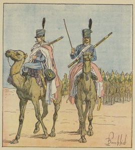 Napoleon oprettede dromedarregimenter af after Louis Charles Bombled
