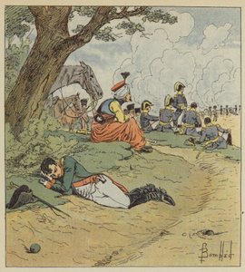 Napoleon sover under slaget