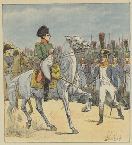 Napoleon kaldte til paraden af ​​en løjtnant af after Louis Charles Bombled