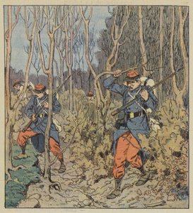 Vores soldater i skoven af after Louis Charles Bombled