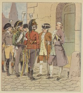 Vi var tusindvis af alle våben, alle uniformer, alle rækker af after Louis Charles Bombled