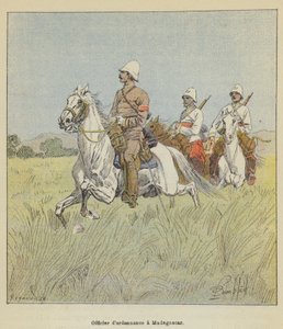 Ordinationsofficer på Madagaskar af after Louis Charles Bombled