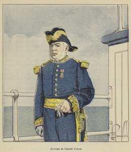 Portræt af admiral Pierre af after Louis Charles Bombled